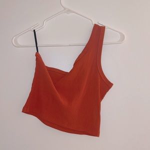 Burnt orange crop top